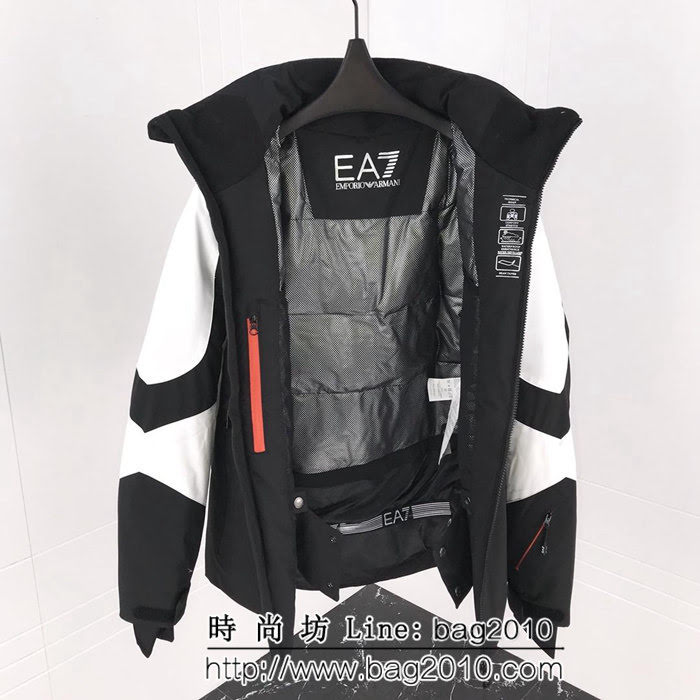 Amani阿瑪尼 高端系列 戶外功能性 男款黑色羽絨服 ydi2185